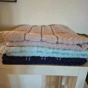 Set of 3 Textured Large Face Towels